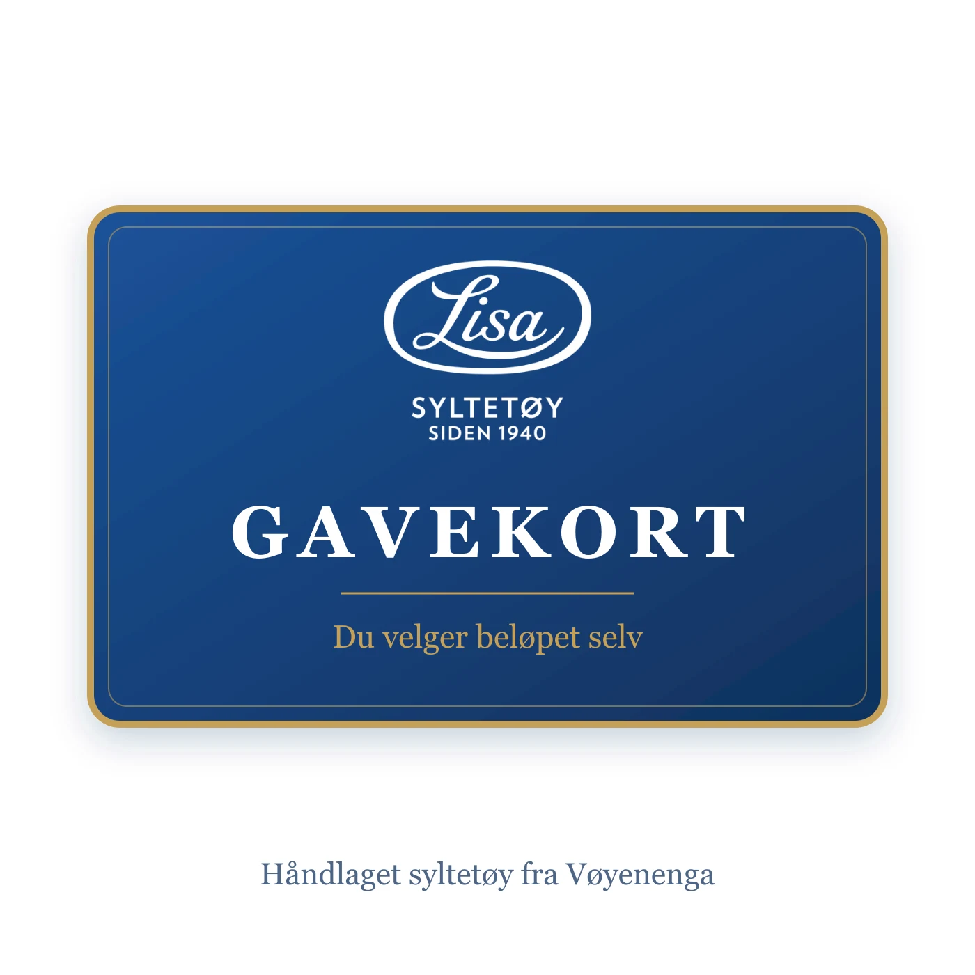 Gavekort fra Lisa Syltetøy