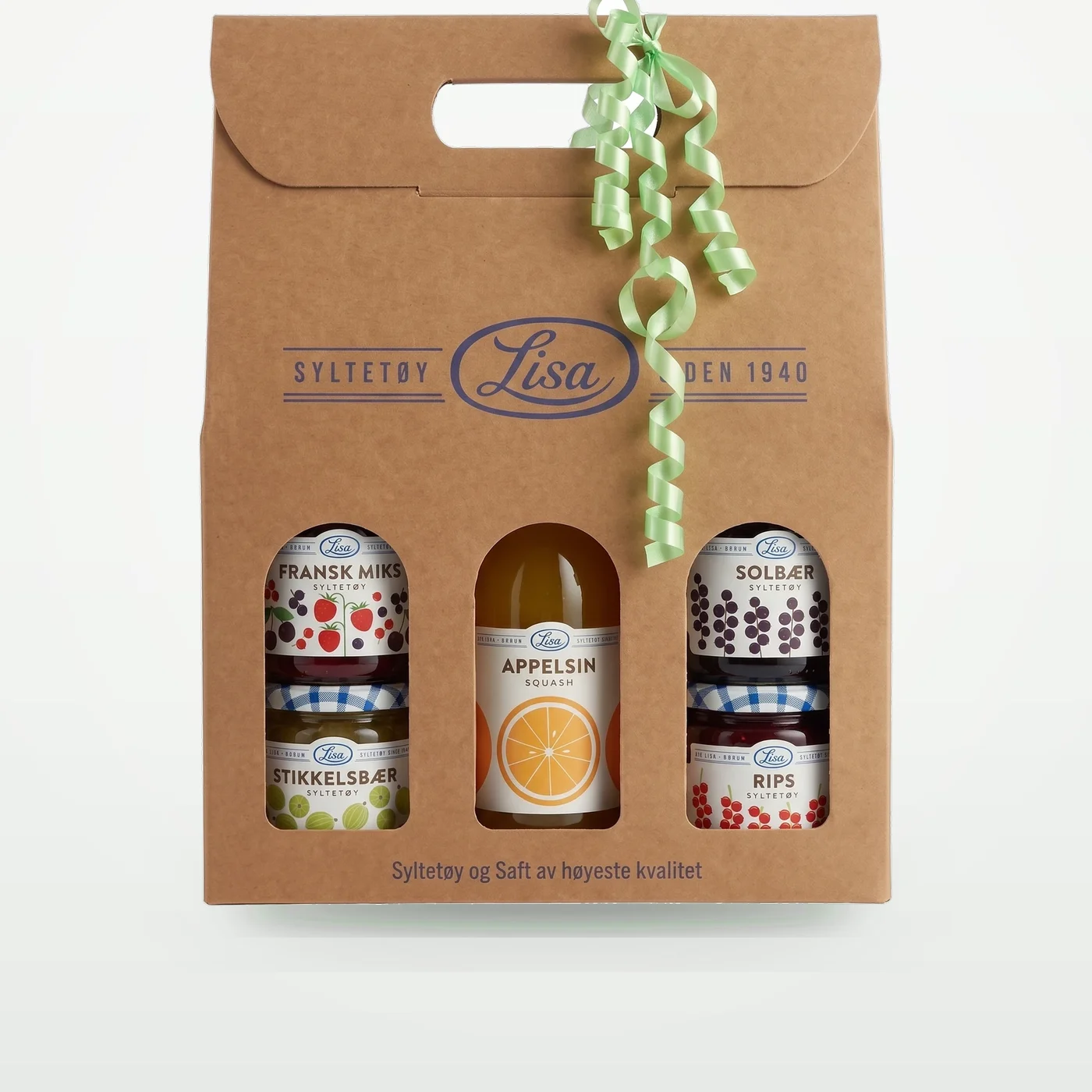 Gavepose – fransk miks, stikkelsbær, appelsinsaft og solbær & rips