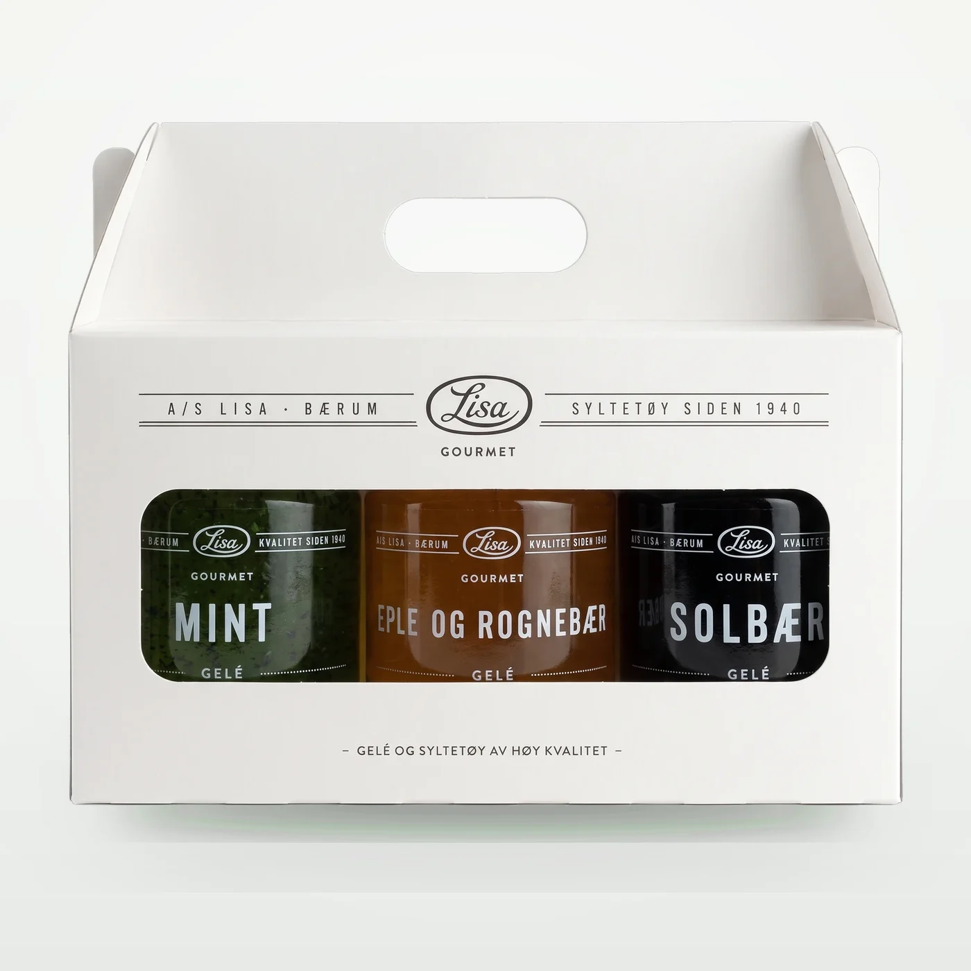 Gourmet gelépakke – mint, eple og rognebær, solbær